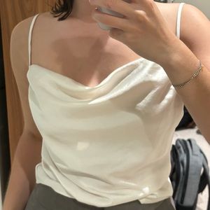 Satin Aritzia Blouse